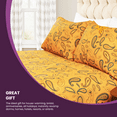 thumbnail image 6 of Paisley Flannel Light Blue Deep Pocket Twin XL Sheet Set by Blue Nile Mills, 6 of 9