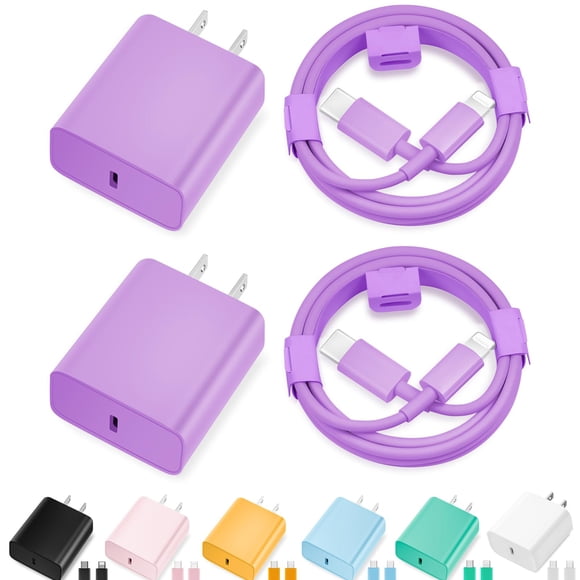 Cargador para iPhone MAILESI 20W USB-C de carga rápida, 2 unidades