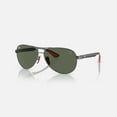 thumbnail image 2 of Ray Ban Scuderia Ferrari Dark Green Pilot Unisex Sunglasses RB8331M F00171 61, 2 of 5