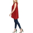 thumbnail image 2 of HAPPY BAY Women's Summer Relaxed Flowy House Wear Swing Dresses 2X Santa Red_AC1138, 2 of 3