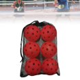 thumbnail image 6 of yotijay 6 Pack Pickleball Balls, 40 Hole Pickleball Balls, Official Size Balls Specially Red, 6 of 9
