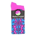 thumbnail image 2 of Cowgirl Western Boots Over the Calf Socks (Neon Pink/Electric Blue, Large) - Neon Pink/Electric Blue,Large, 2 of 4