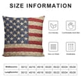 thumbnail image 5 of JEUXUS  Vintage American Flag Pillow Covers Star with Stripe Decorative Throw Pillow Cover US Flag Cushion Cover  for Sofa (MGB14), 5 of 5