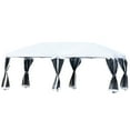 thumbnail image 2 of Outsunny 10' x 20' Pop Up Party Tent Gazebo Canopy w/ Oxford Roof, Cream White, 2 of 9
