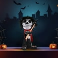 thumbnail image 4 of Jindong Halloween Rotating Skeleton Decor Motorized Display with Glowing Red Sound Effects Halloween House Prop (Battery Required), 4 of 5