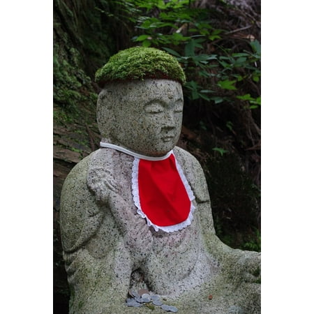 Canvas Print Jizo Statue Koyasan Japan Forest Mount Koya Stretched Canvas 10 x (Best Sushi In Japan Jiro)