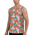 thumbnail image 2 of Xecao Hawaiian Style Men's Tank Top Workout Quick Dry Sleeveless Gym Jogging Muscle Shirts Summer Swim Beach Tops, 2 of 9