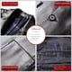 thumbnail image 2 of Chaqueta de traje de cuero para hombre, chaqueta de traje de primavera y otoño, chaqueta informal de alta gama para mediana edad, chaqueta gruesa de moda para otoño e invierno, 2 of 2