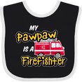 thumbnail image 3 of Inktastic My Pawpaw is a Firefighter with Fire Truck Boys or Girls Baby Bib, 3 of 4