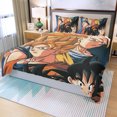 thumbnail image 3 of Goku Evolution From Kid To Ssj3 Transformation Dopest 3D Three Piece Duvet, 3 of 6