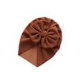 thumbnail image 3 of Biekopu Baby Windproof Bowknot Hat, Newborn Infant Girls Solid Color Lovely Wrapped Head Hat, Simple Style Hat Cap, 3 of 8