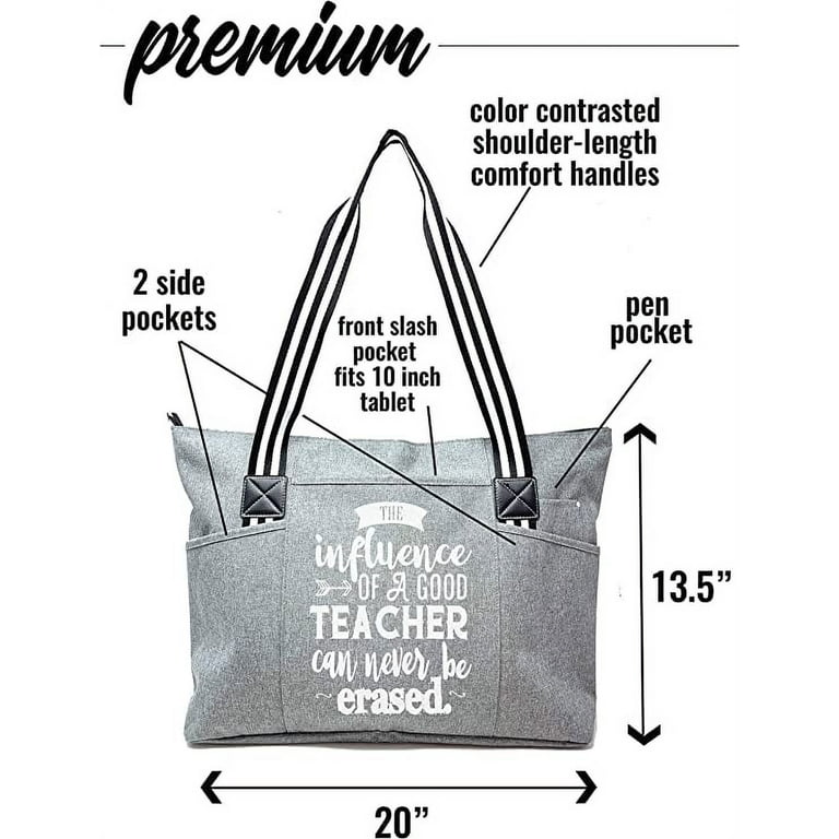 Brooke Jess Designs Teacher Tote Bag for Work Teacher Handbag