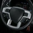 thumbnail image 2 of CheroCar Steering Wheel Trim Cover for 2015-2020 Ford F150 Silver, 2 of 7