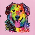 thumbnail image 2 of Wild Bobby, Smiling Dog | Colorful Neon Golden Retreiver | Dean Russo Art Animal Lover Unisex Hoodie Sweatshirt, Light Pink, 3X-Large, 2 of 6