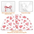 thumbnail image 4 of Yiaed Hearts Print Christmas Tree Skirt , Tree SkirtsTree Mat for Christmas Winter Holiday Indoor Decorations-30", 4 of 7