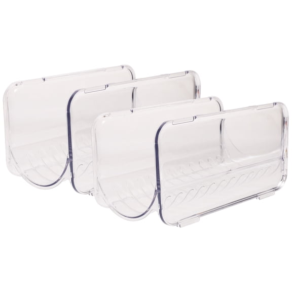 PAMINGONO Drink Bottle Holder 2Pcs Stackable for Insulated Bottles Kitchen Cabinet Use Plastic Water Bottle Organizer