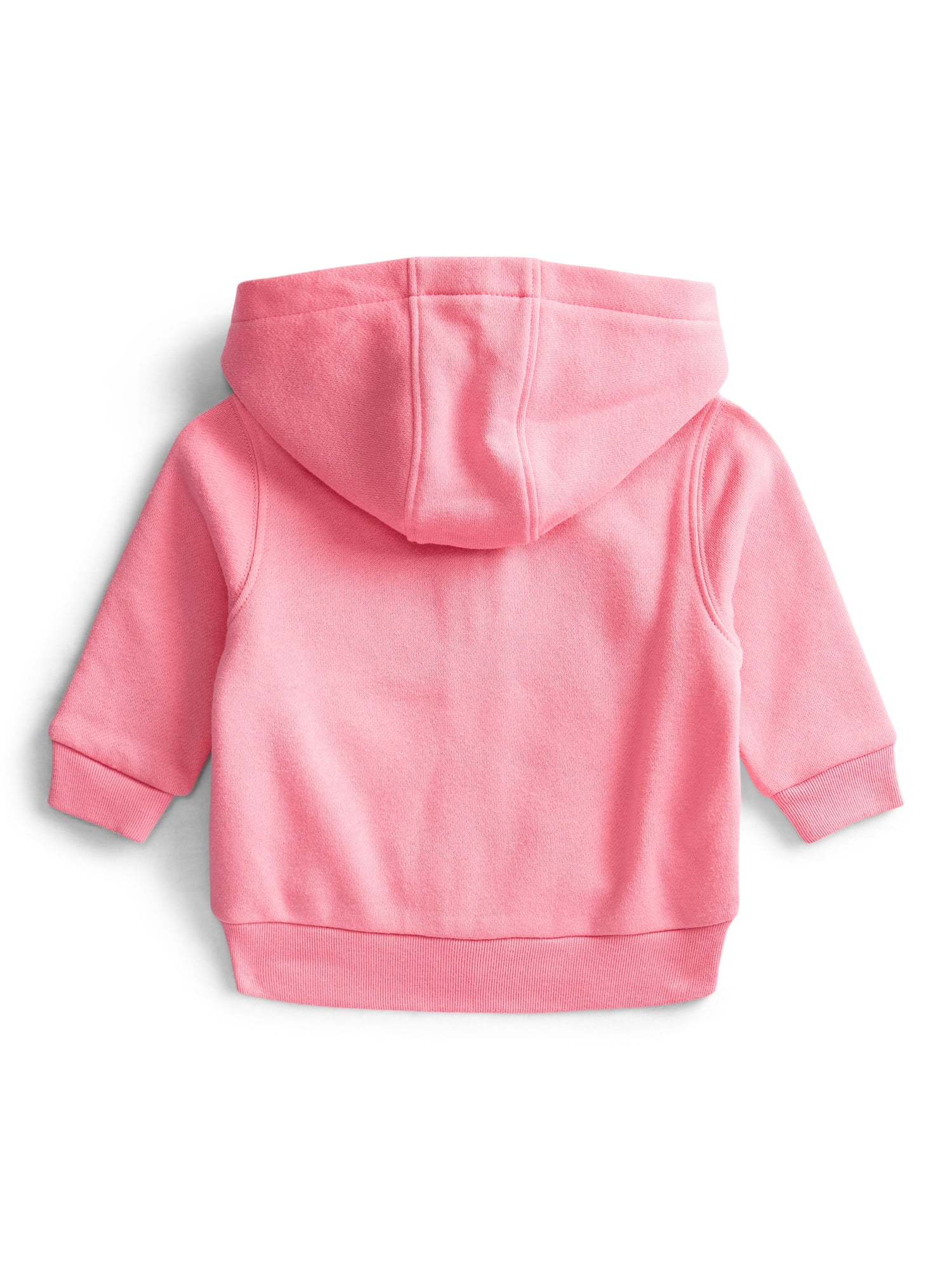 Wonder Nation Baby Girl Fleece Zip Up Hoodie, Sizes 0M-24 Months