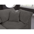 thumbnail image 6 of Maklaine Contemporary Gray Velvet Down Filled Modular Sectional Sofa, 6 of 7