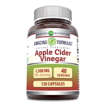 Amazing Formulas Apple Cider Vinegar 1500 Mg Per Serving 120 Capsules Supplement | Non-GMO | Gluten-Free