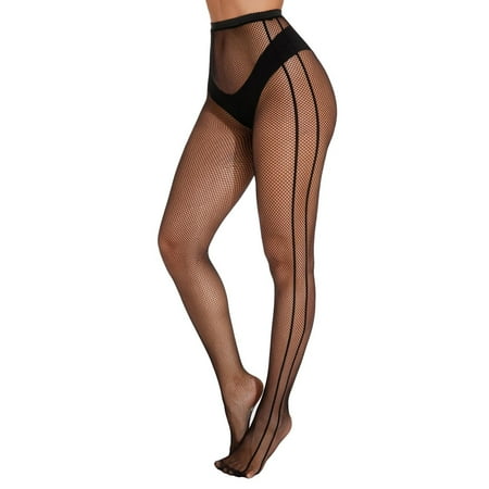 Women s Pantyhose Fishnet Bodysuits Catsuit Transparent See Through Full Body Stockings Mesh Hot Lingerie Black One Size