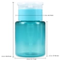 thumbnail image 3 of Pana High Quality 3oz Liquid Pump Dispenser - Teal (2 Bottles), 3 of 4