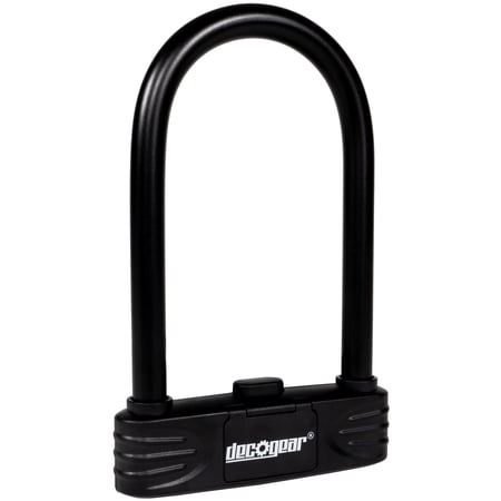 Deco Gear Heavy Duty Combination U-Lock with 16mm Rubberized Steel U-Shackle, Weatherproof Design