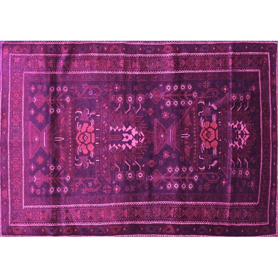 Ahgly Company Indoor Rectangle Persian Pink Traditional Area Rugs, 5' x 8'