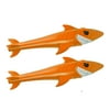 Play Day Sharkpedo Pool Toy Glider, Orange Shark Water Toy, 2-Pack