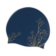 thumbnail image 2 of Gorro de natación de silicona, gorro para nadar, gorro para mantener el cabello seco, cómodo gorro de natación, gorro de baño para surfear, accesorios oro, 2 of 8