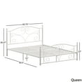 thumbnail image 7 of Weston Home Abigail Metal Platform Queen Bed, White, 7 of 7
