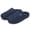 Blue/gray, variant on Men’s Women’s Cotton Slippers, Warm Fleece Lined Scuff House Slippers, Non‑Slip Cushioned Hard Sole Indoor Outdoor Slippers for Home Office Lounging Daily Wear Fall Winter