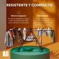 thumbnail image 4 of Tendedero Plegable para Ropa de Acero Inoxidable con 20 Secciones para Pantalones, Playeras, Toallas y Ropa Interior. Colgador de Ropa Ajustable. Tendedero Retractil. Drying Rack, 4 of 7
