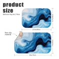 thumbnail image 3 of Blue and White Marble Pattern Bath Mat Set Of 2,Non-Slip Rug for Bathroom,Kitchen,Bedroom,Entrance, 30x17 and 23.5x15.7 Inches, 3 of 5