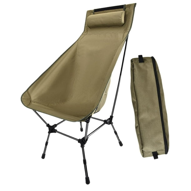 Silla de camping plegable, accesorios, muebles, silla de viaje portátil, silla lunar Verde