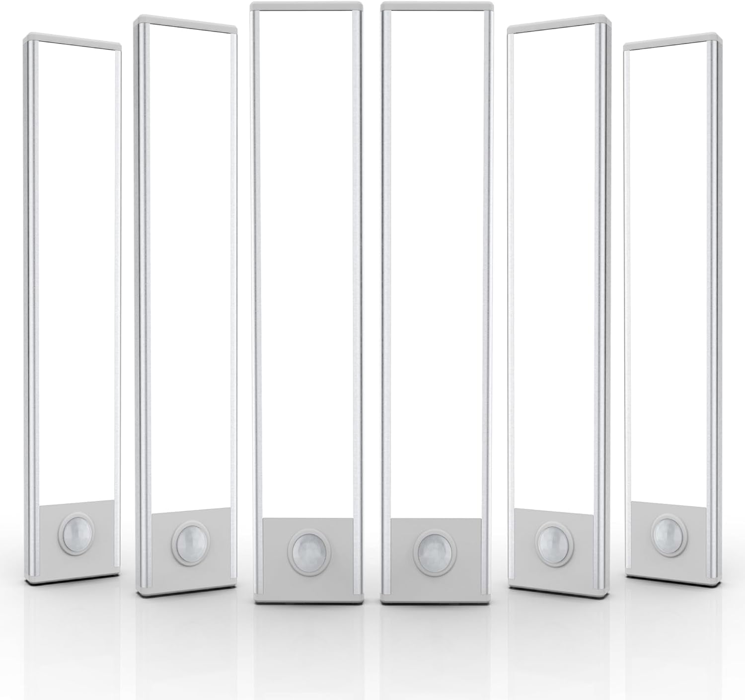 6 Pack Under Cabinet Lighting Wireless, 32 LED Rechargeable Battery Motion Sensor Light Indoor, Stick On Magnetic Closet Lights, Under Counter Lights for Kitchen, Stairs, Warm 8 in
