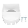 thumbnail image 2 of 3x4 Inch PVC Square Rain Gutter Downspout Adapter, Connects Gutter to Drain Pipe, Outdoor Water Proof Fit, Easy Snap On Installation Fits Standard 3"x4" Gutters, 2 of 7
