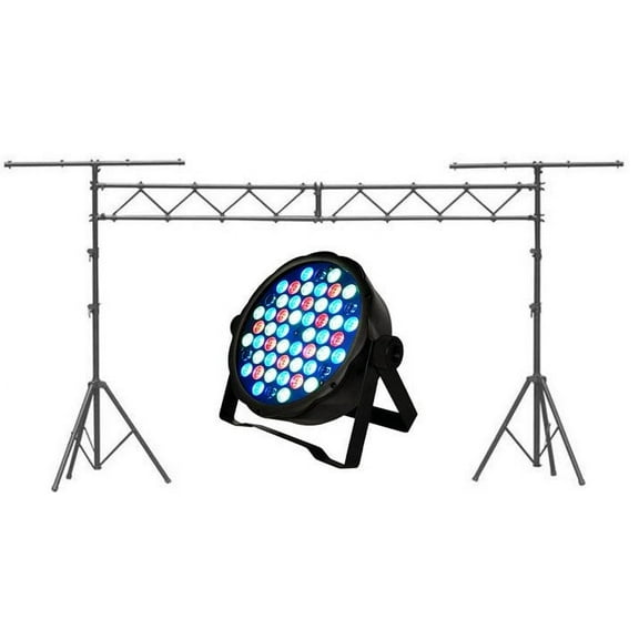 MR DJ LS560 10FT Portable PRO Audio PA DJ Lightweight Aluminum Lighting Truss   MEGA354 SlimPAR 54 Low Profile RGB LED Par