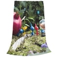 thumbnail image 6 of Lsque Pikmin Pattern Fuzzy Fleece Throw Blanket Extra Large,Super Soft,Fluffy and Warm Blankets for Couch,Bed,All Season Use (40"x30"), 6 of 7