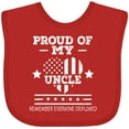 thumbnail image 3 of Inktastic Military Uncle Red Friday Boys or Girls Baby Bib, 3 of 4