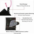 thumbnail image 2 of Guantes extremadamente resistentes al fuego y al calor, de cuero con costuras de kevlar, perfectos para chimenea, estufa, horno, parrilla, soldadura, barbacoa, MIG, rejilla para ollas, etc., 2 of 5