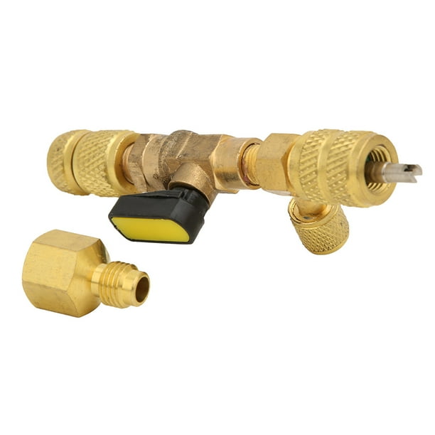 Herramienta de desmontaje rápido de válvulas para sistema de enfriamiento R12 R22 R410A, extractor de núcleo de válvula de CA para SAE 1/4 pulg.