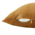 thumbnail image 2 of Modway Enhance 24" Lumbar Performance Velvet Throw Pillow in Cognac, 2 of 4
