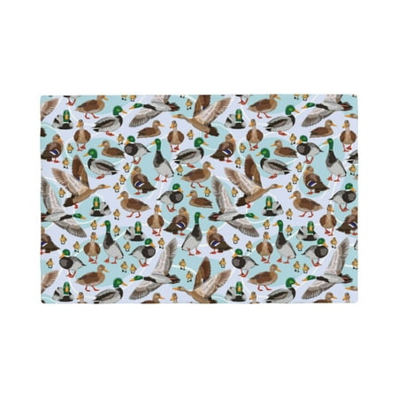 

Placemats Set of 4 Mallard Ducks Wild Birds1 Heat Resistant Non - Slip Place mats Waterproof table mat for Kitchen Dining-4片装
