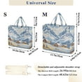 thumbnail image 2 of FORMRS Womens Corduroy Tote Bag Crossbody Shoulder Handbag with Pocket, Winter Mountain, 2 of 7