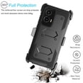 thumbnail image 5 of For Motorola Moto G Stylus 5G 2024 Case, Takfox Heavy Duty Rugged Defender Full Body Protection Phone Case Cover with Swivel Belt Clip Holster & Built in Screen Protector - Black, 5 of 8