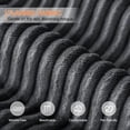 thumbnail image 5 of Flannel Fabric Chaise Lounge, No Assembly Required and Space Saving, Black, 5 of 6