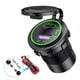 thumbnail image 4 of Kenally Adaptador de carga USB para encendedor de 12-24V CC, a prueba de polvo para motocicleta, barco, caravana, coche, protección contra Paneles de instrumentos para automóviles Luz verde Kenally VI017321-02B, 4 of 6