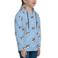 thumbnail image 3 of Kdxio French Bulldog2 Pattern Boys Athletic Unisex Boys Girls Hoodie with Pocket Sweatshirts-X-Large, 3 of 6