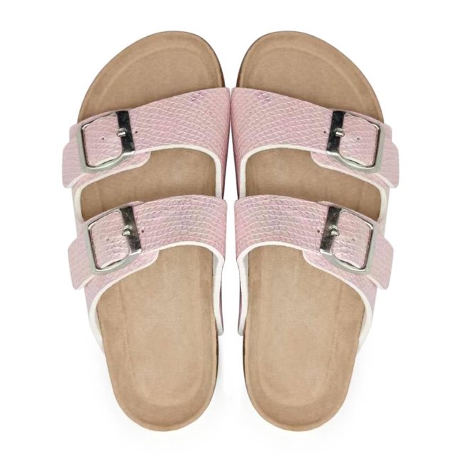 Sandalia George Talla 19 Diseño Animal Print Rosa