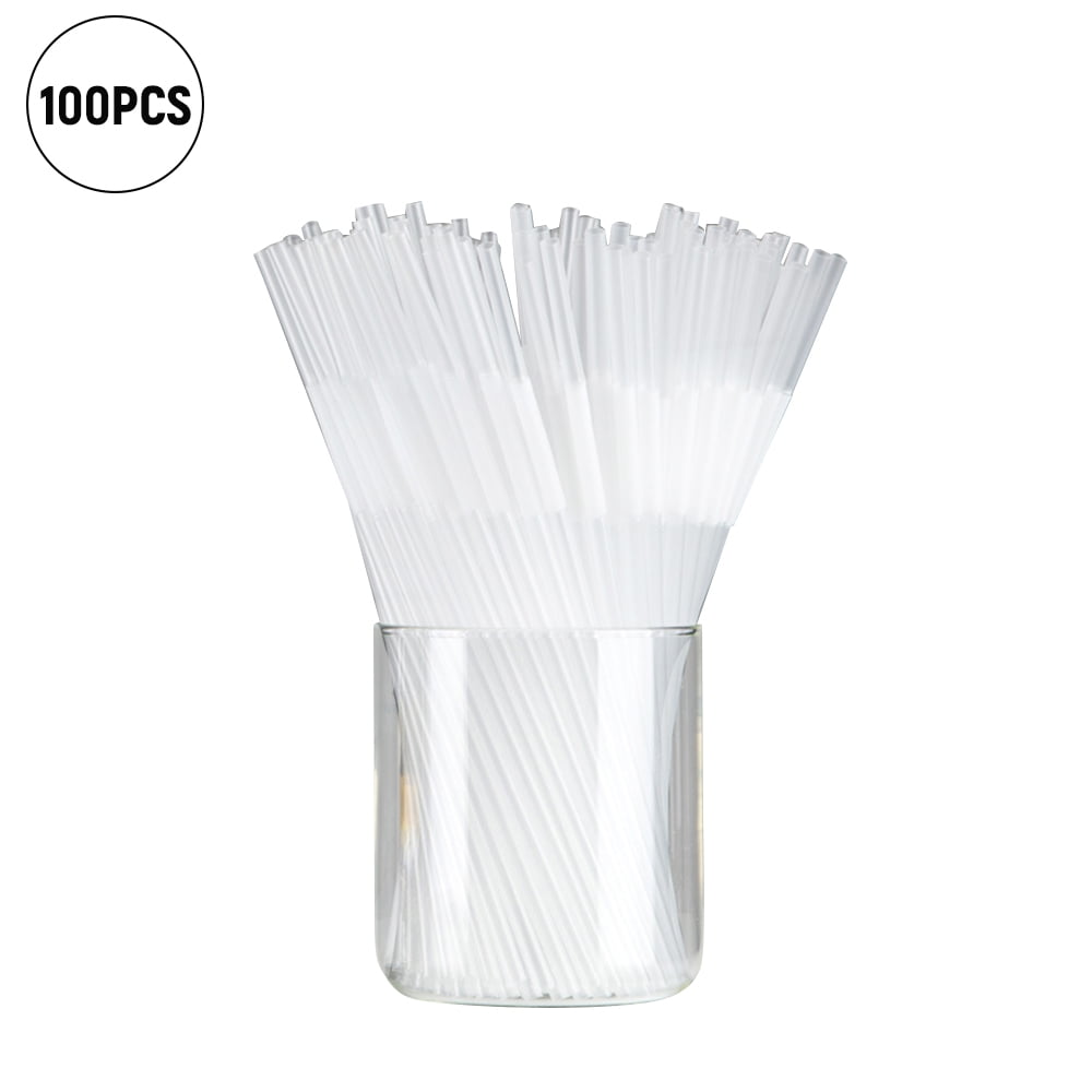 Homgeek 26CM Disposable Drinking Straws Flexible Single Use Drinking